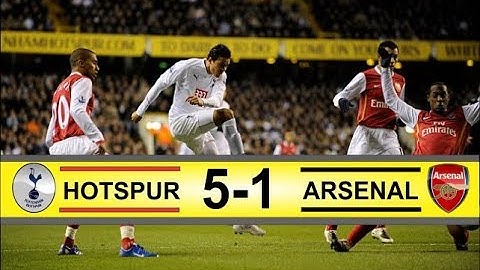 Tottenham vs Arsenal 5-1 | Carling Cup 1/2 Final 2008