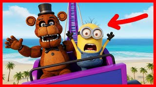 1 Minute: Minions vs. Freddy Fazbear Roller Coaster 360 Timer