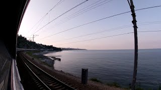 Travel by train along the Black Sea: Loo - Sochi - Adler