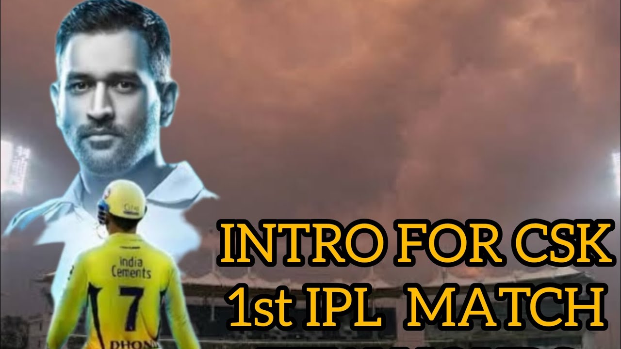 INTRO FOR CSK OPENING MATCH 2024 #cricket #csk - YouTube