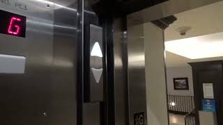 Schindler Modded Traction Express Elevator @ Hilton Orrington Hotel - Evanston, IL