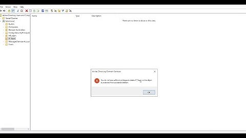 You do not have sufficient privilege to delete groups. Object is protected from accidental deletion