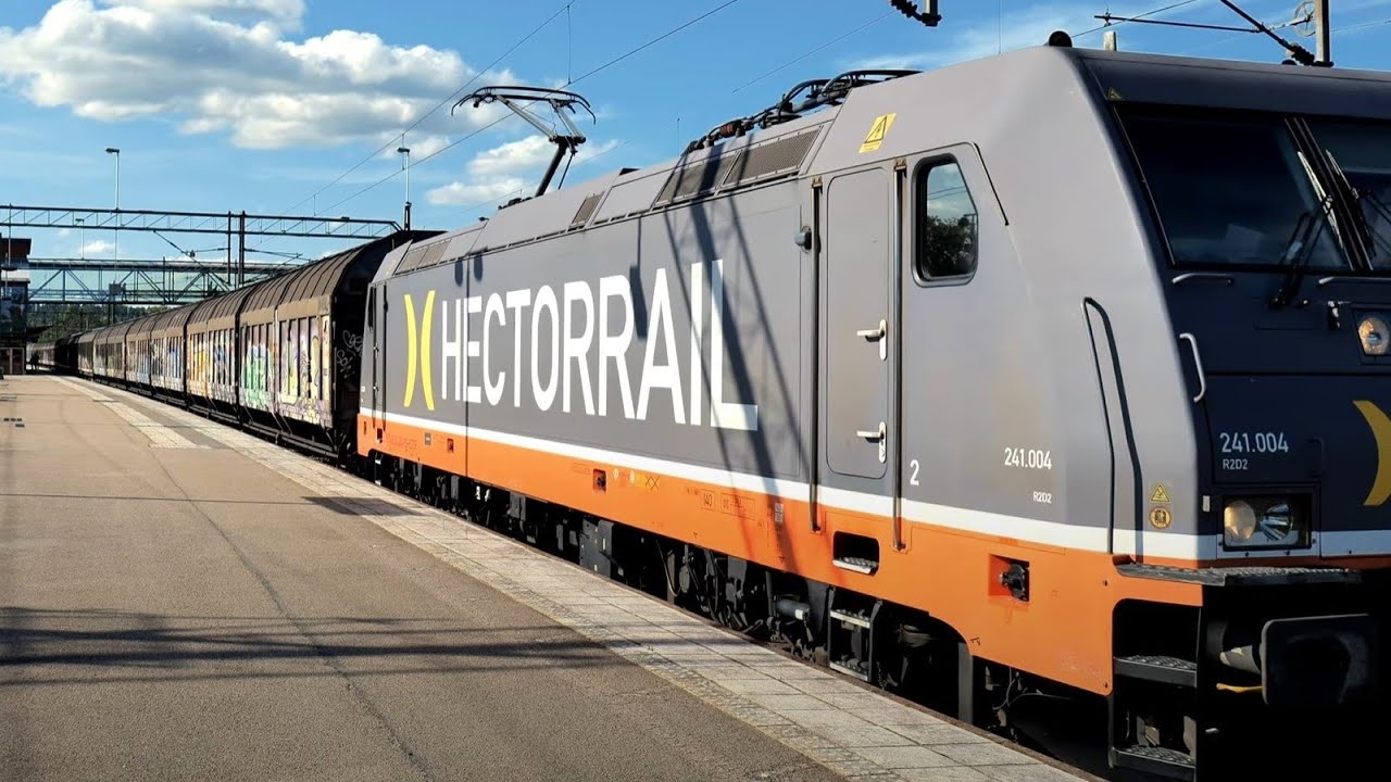 Tåg och Järnvägshistoria i Trollhättan - Sensommar 2024 i 4k60