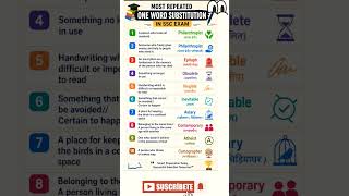 SSC one word substitution #previousyearquestions #ssc #shorts