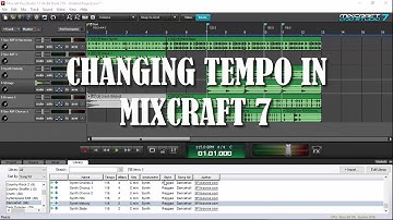 Changing Tempo in Mixcraft 7