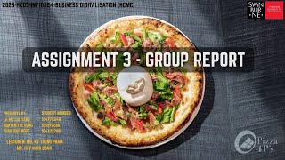 INF10024 Business Digitalisation - Assignment 3 - Group Report