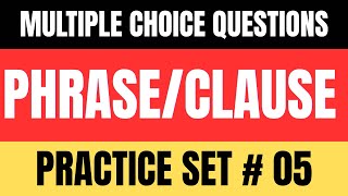 MCQs' Practice Set 5 | Clauses &amp; Phrases | English Compulsory | 2nd Annual Examination 2025 | FBISE