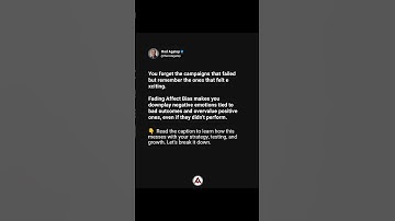 🕰️ Fading Affect Bias: Why Bad Marketing Memories Disappear Faster Than They Should