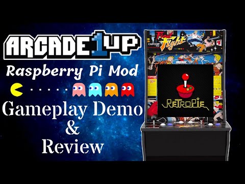 Arcade1up Raspberry Pi Mod Arcade Gameplay Demo & Review - RetroPie Guy from RetroPie Guy