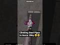 Climbing Steel Pipes In Horror Obby 😅😅 #horrorobby #robloxobby
