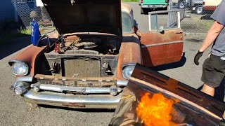 1957 Chevrolet Bel Air Barn find. Will it run again?