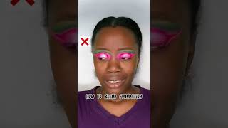 How to blend foundation ✔️ #makeuptips #makeuphacks #makeupideas #cutcrease #creativemakeup