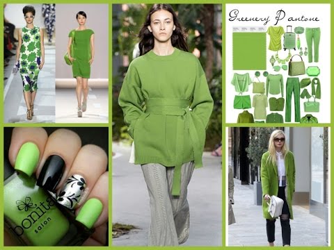 Pantone Color Of The Year 2017 - Greenery! Fashion Lookbook 2017