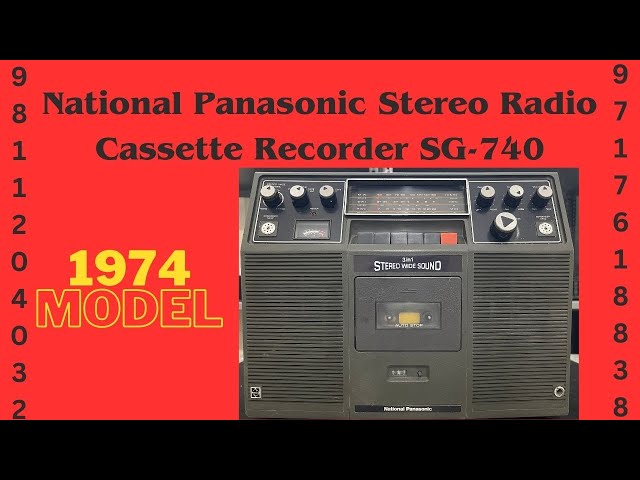 National Panasonic Stereo Radio Cassette Recorder SG-740 Price IN