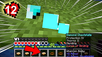 How to take off Curse of Binding Armor Ep12 Rushing Minecraft Hardcore