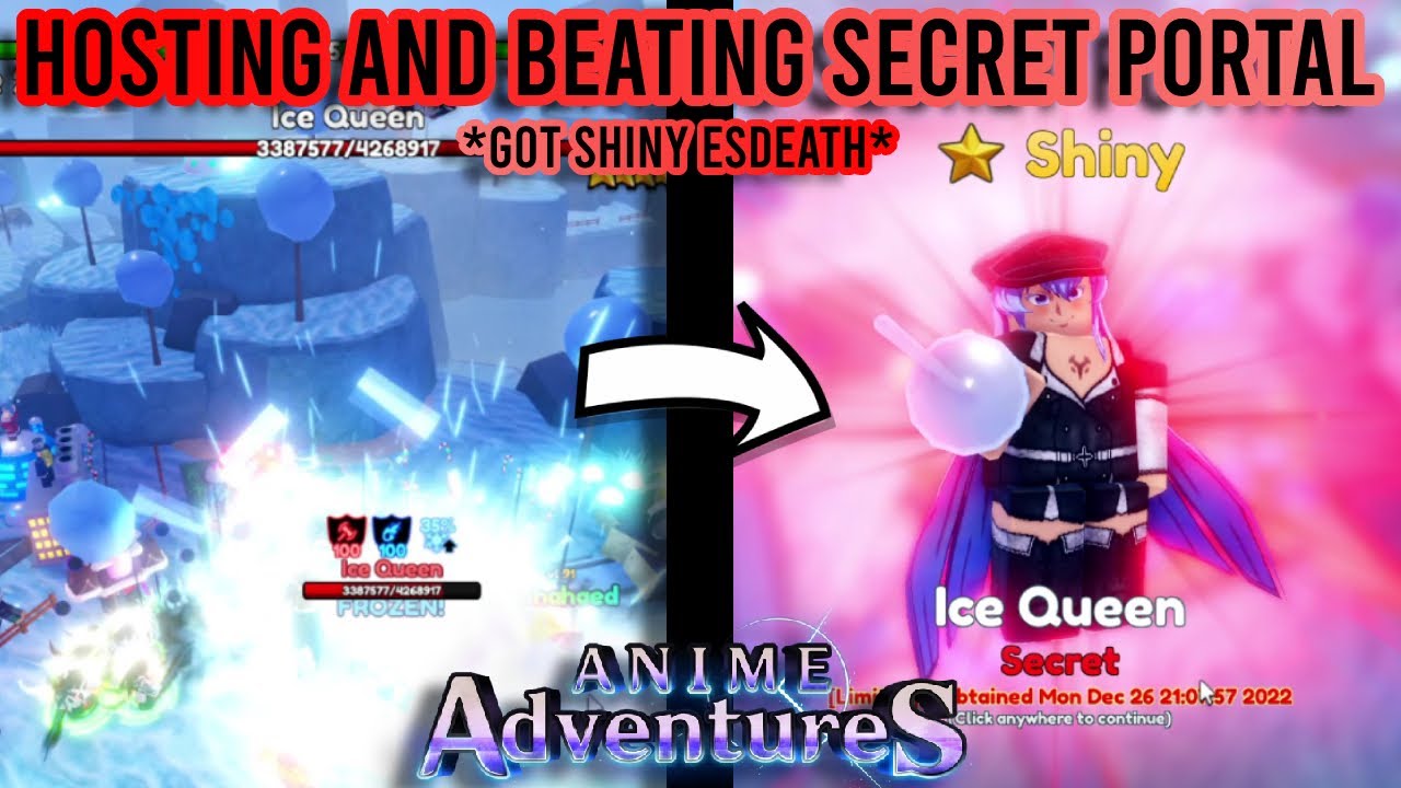 Getting Shiny Esdeath Hosting and Beating Secret Portal  Anime Adventures   YouTube