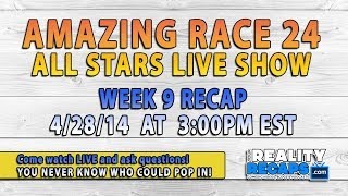 LIVE UNEDITED: 4/28 AMAZING RACE All Stars Week 9 Comedic Recap!