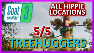 Treehuggers - Goat Simulator 3 - All Hippie Locations