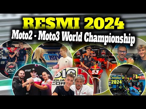 10 Daftar Pembalap Rookie Moto3 - Moto2 2024 | Indonesia Mario Aji?