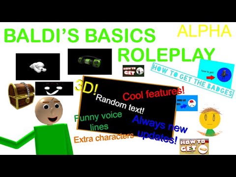 Baldi S Basics Roleplay By Smarthelper6 Badges Youtube - baldi s basics roleplay read desc roblox