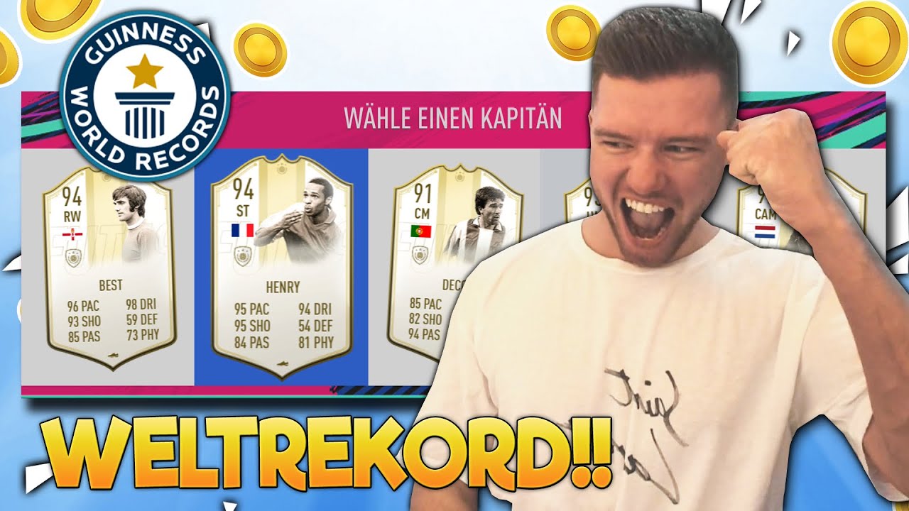 FIFA 19: WELTREKORD ICON FUT DRAFT 😱😱