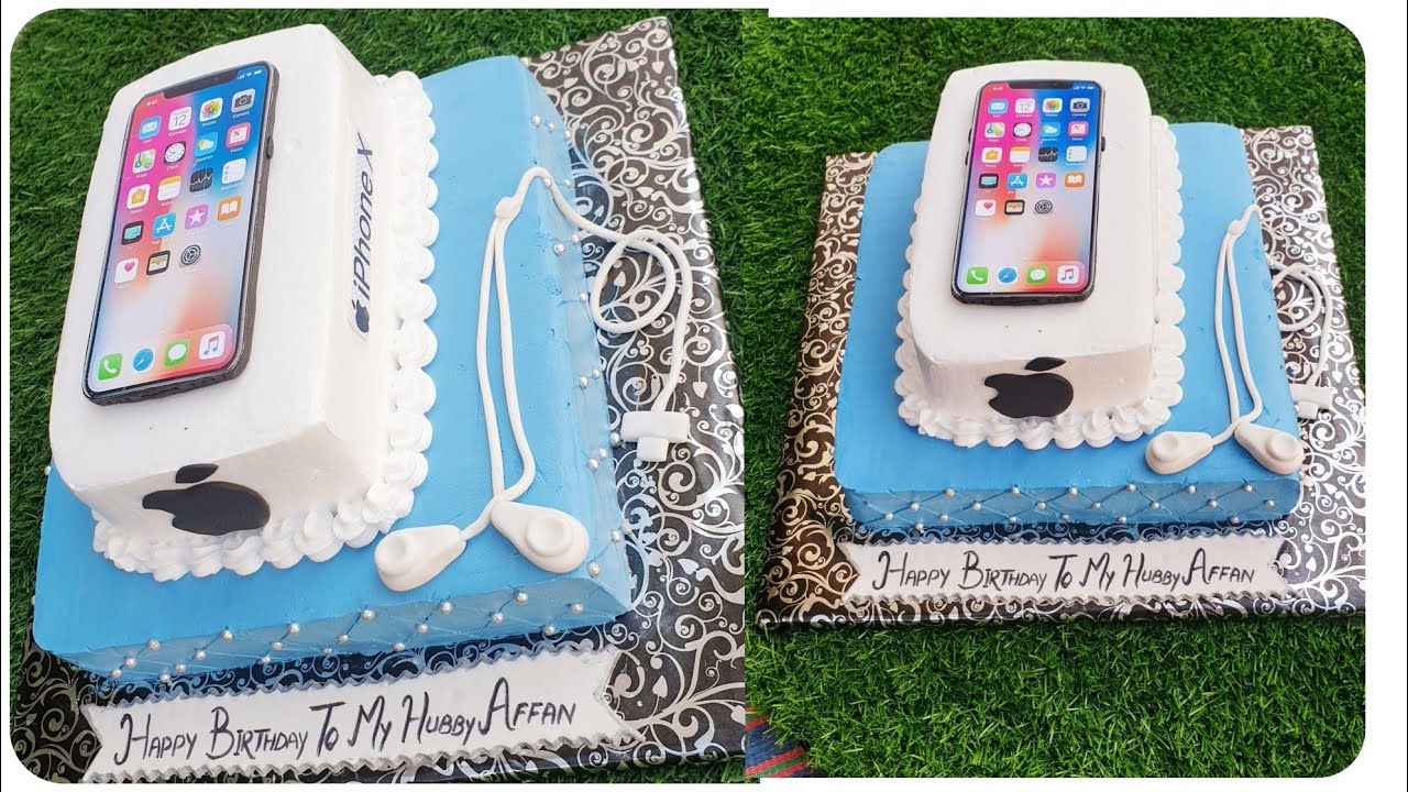 iPhone Cake Design How to Make Mobile Theme Cake Cook like Ayesha
