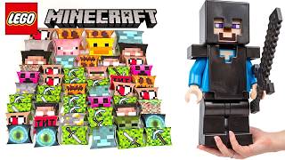 UNBOXING 50  LEGO MINECRAFT MOB BLIND BAGS!  Minifigure Comparison
