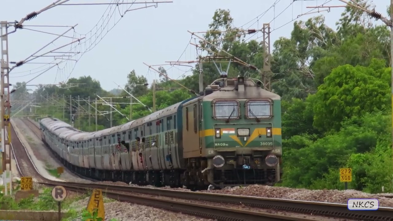16 in 1 Speeding Perfect Crossing Electric Trains on Chennai Bengaluru 130 Kmph line 
