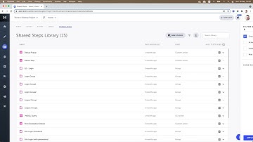 Shared Steps Library in Testim