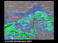 Heavy Snow Radar Loop - February 23-24, 2017