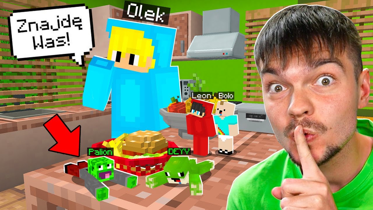 OSZUKUJEMY w CHOWANYM JAKO MALUTCY w MOIM NOWYM DOMU w Minecraft!