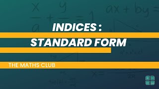 How To Represent In Standard Form | The Maths Club | WAEC | NECO | JAMB