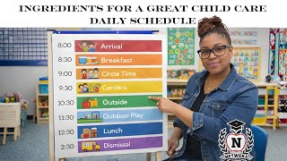 Ingredients for a Great Child Care Daily Schedule