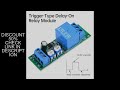 DC 5V 12V 24V Delay Open Delay Close Trigger Dual Delay Adjustable Relay Module Trigger Delay Relay