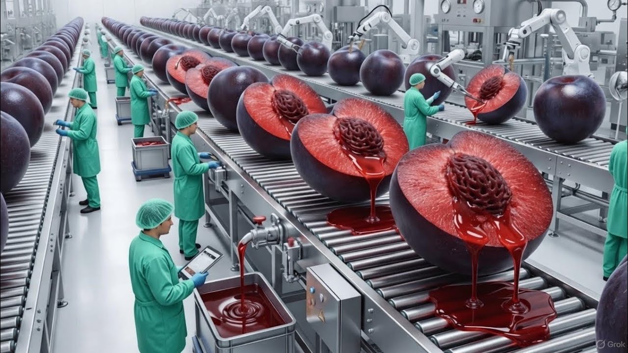 Inside Factory: Cara Mengolah Buah Prem Skala Besar Menjadi Jus Berkualitas