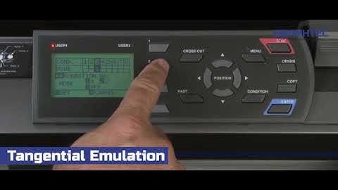 How to cut small characters using Tangential Emulation on the Graphtec FC8600