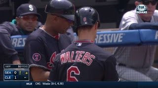 SEA@CLE: Walters singles to right field, scoring Moss