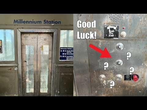 Epic Motor! Hilarious Glass Elevator at Millennium Station in Chicago, IL