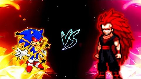 Sonic Chaos V4 JVL OP (all form) VS Evil Goku SSJ3 V3 OP in Jump Force Mugen