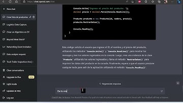 Chat GPT Como Asistente Programador C#