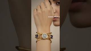 Golden vibes, bold style 💛Simple but statement piece ✨हर आउटफिट के साथ परफेक्ट मैच #BrassBracelet