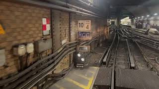 LONDON UNDERGROUND WATERLOO AND CITY LINE CAB RIDE - Waterloo to Bank