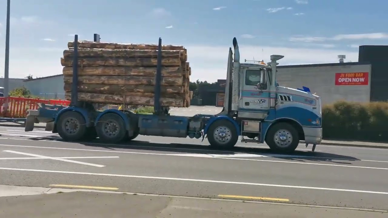 Trucks on Pound Rd-SH1 - Christchurch NZ - 7th October 2024