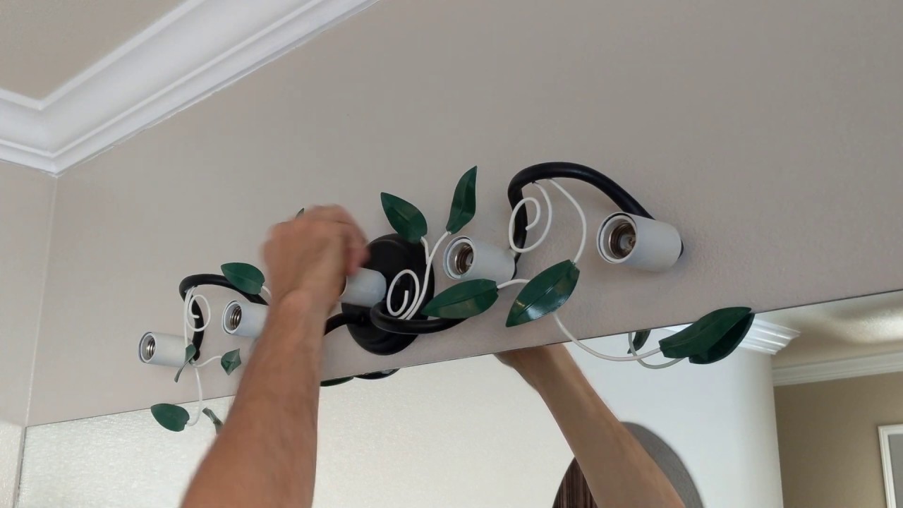 HOW TO REMOVE A BATHROOM FIXTURE | LIGHT FIXTURE REMOVAL ...