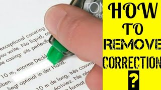 How to use a Correction Tape?