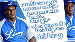 José Offerman nuevo dirigente de los Tigres  del Licey/  Entrevistas de Grandes Ligas.