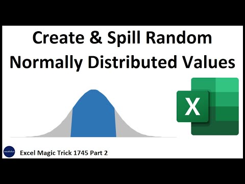 Excel Magic Trick 1745 Part 2: Create & Spill Random Normally Distributed Values