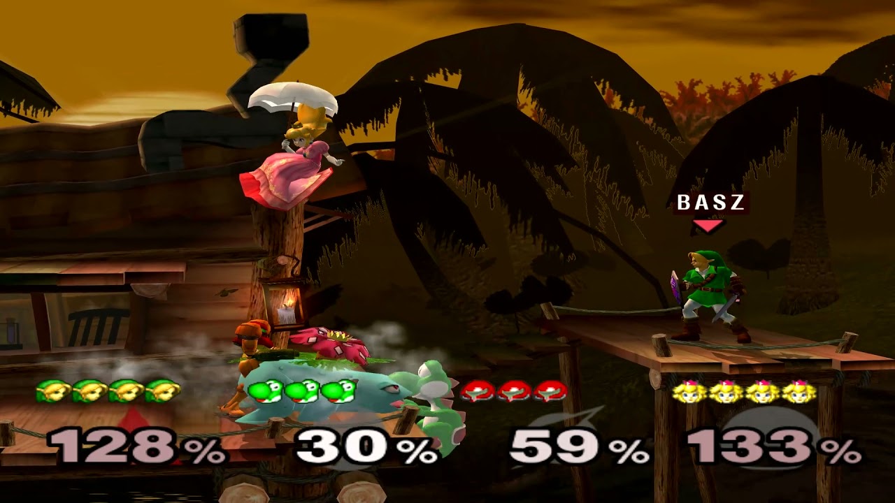 Super Smash Bros Melee (GCN) Melee VS Stock Match #57