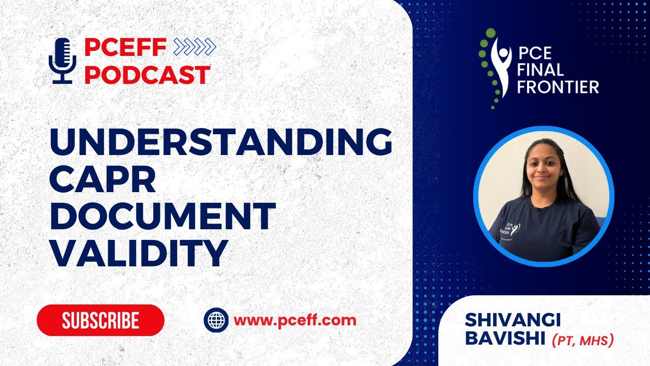 Understanding CAPR Document Validity | CAPR Exam Preparation Guidance | Physiotherapy In Canada |