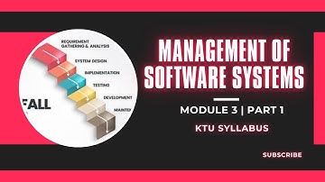 Management Of Software Systems | Module 3 | Part 1 | KTU SYLLABUS |
